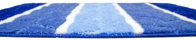 Sada kúpeľňových koberčekov FANO pruhy, modrá