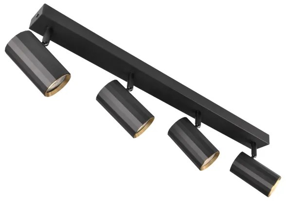 Bodové svietidlo NICEA 4xGU10/10W/230V čierna