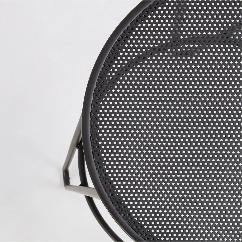 LA FORMA Tmavošedá barová stolička Mallone 76 × 45 × 45 cm