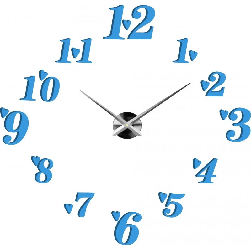 Veľké nalepovacie hodiny na stenu srdiečka I SENTOP 12S004+ srdiečka