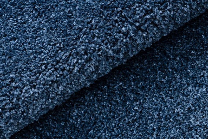 Dywany Łuszczów, Kusový koberec Berber 9000 navy kruh, 120x120 (priemer) kruh, modrá, obývacia izba