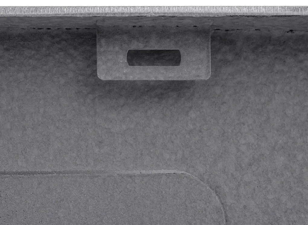 Erga HD, 1-komorový oceľový drez 370x450x210 mm, grafitová, ERG-MLS-HD3745B