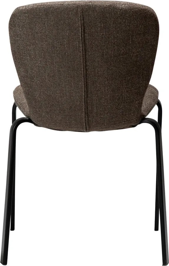 Hnedá čalúnená jedálenská stolička Heap – DAN-FORM Denmark