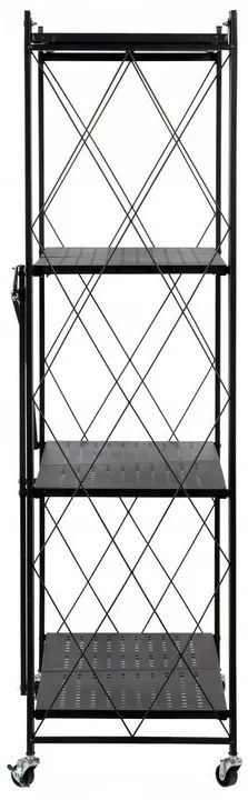 Skladací regál AZIONE 72x127 cm čierny