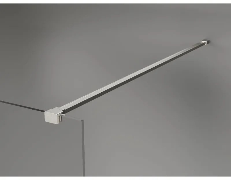 Mexen Lunar sprchová stena ľavá 130 x 200 cm, 8mm číre sklo, brúsená oceľ, 830-130-000-97-00-L