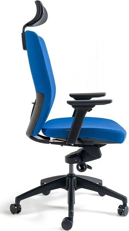 OFFICE PRO bestuhl -  OFFICE PRO bestuhl Kancelárska stolička J2 BLACK SP modrá