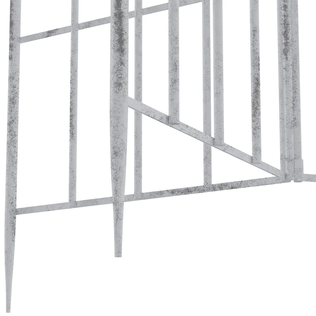 Mriežka na popínavé rastliny Flowton - starožitná biela