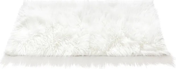 Koberec PEAU DE MOUTON biely