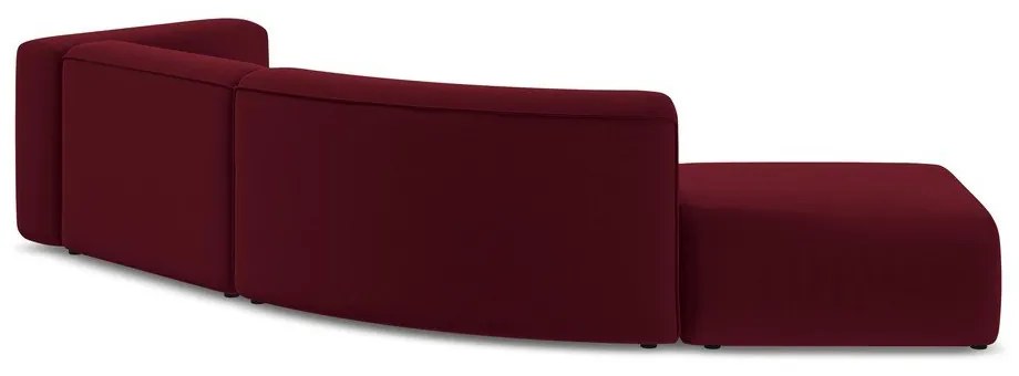 Vínovočervená zamatová leňoška (ľavý roh) Ekahi – Makamii
