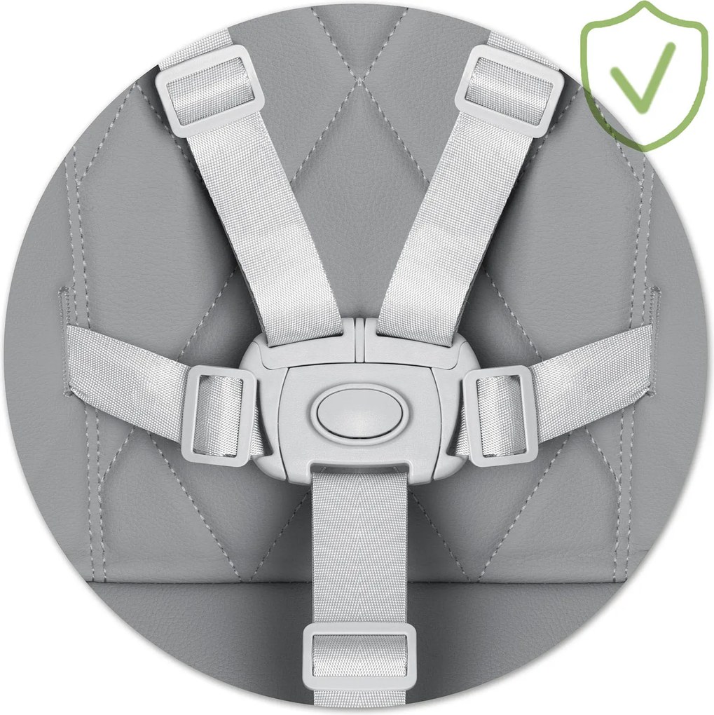 Detská stolička 3v1 Nukido Elite - sivá