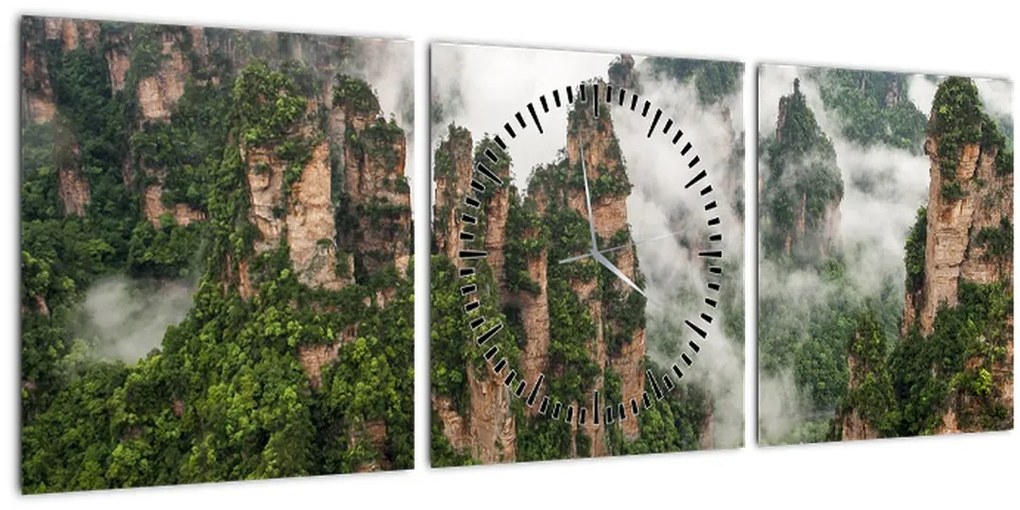 Obraz - National Park Zhangjiajie, Čína (s hodinami) (90x30 cm)