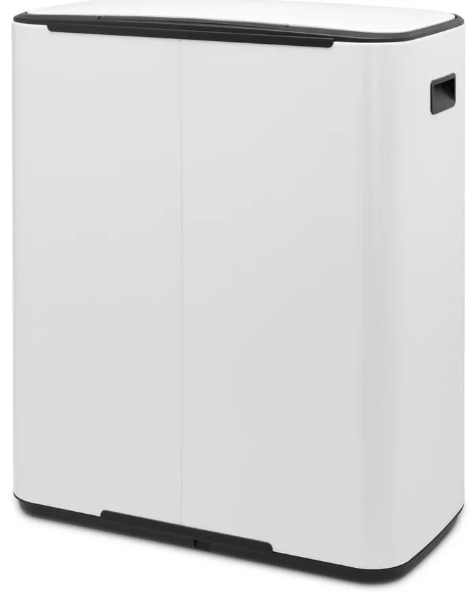 Biely nášľapný oceľový odpadkový kôš na triedený odpad 60 l Bo – Brabantia