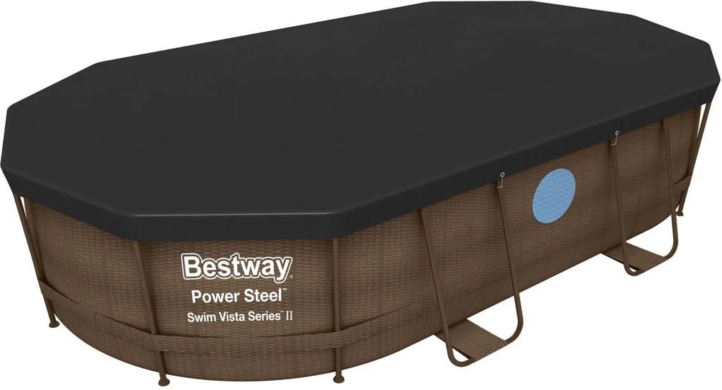 BESTWAY Krycia plachta pre bazén 427 x 250 cm, čierna 58425