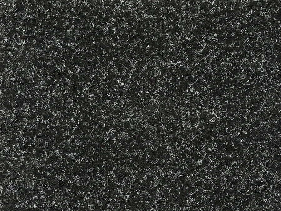 Vebe AKCIA: 100x460 cm Metrážny koberec Santana 50 čierna s podkladom resine, záťažový - Bez obšitia cm