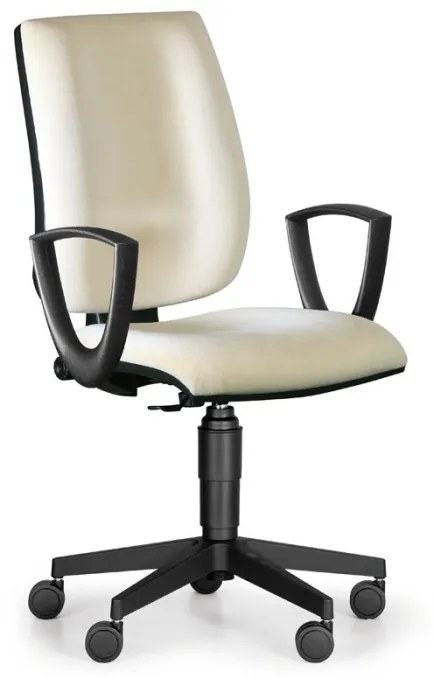 Antares Kancelárska stolička FIGO s podpierkami rúk, permanentný kontakt, modrá