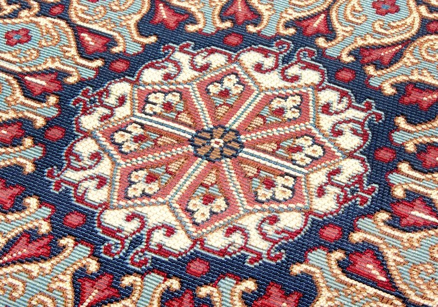 Hanse Home, Kusový koberec Flair 105716 Red Blue – na von aj na doma, 160x235, červená, chodba / predsieň