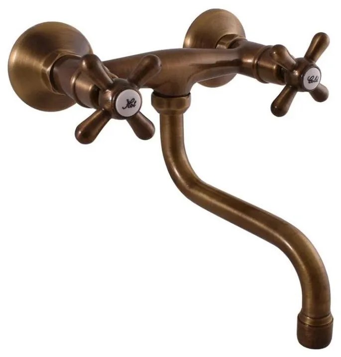 RAV Slezák MK101.5/21SM - drezová/umývadlová batéria MORAVA RETRO staromosadz