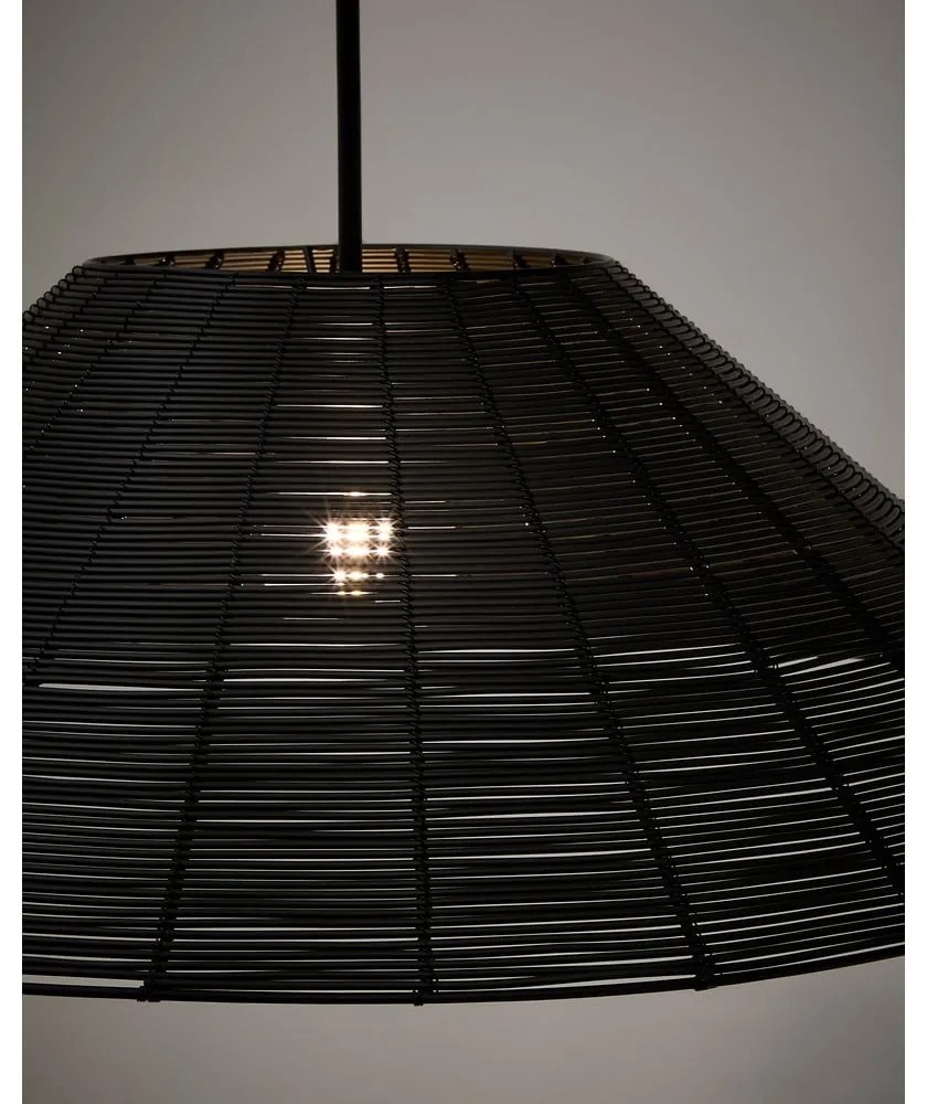 Čierne tienidlo ø 70 cm Saranella – Kave Home