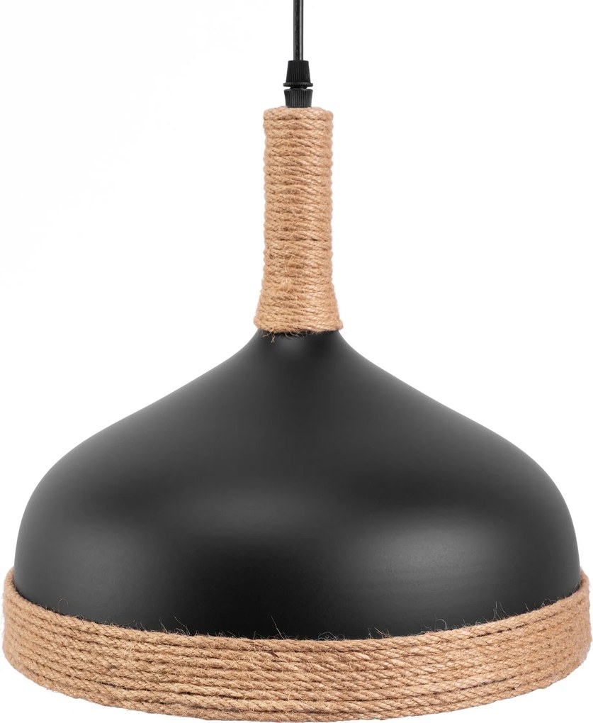 Toolight Toolight, stropné svietidlo 1xE27 APP1421-1CP, čierna-hnedá, OSW-04185