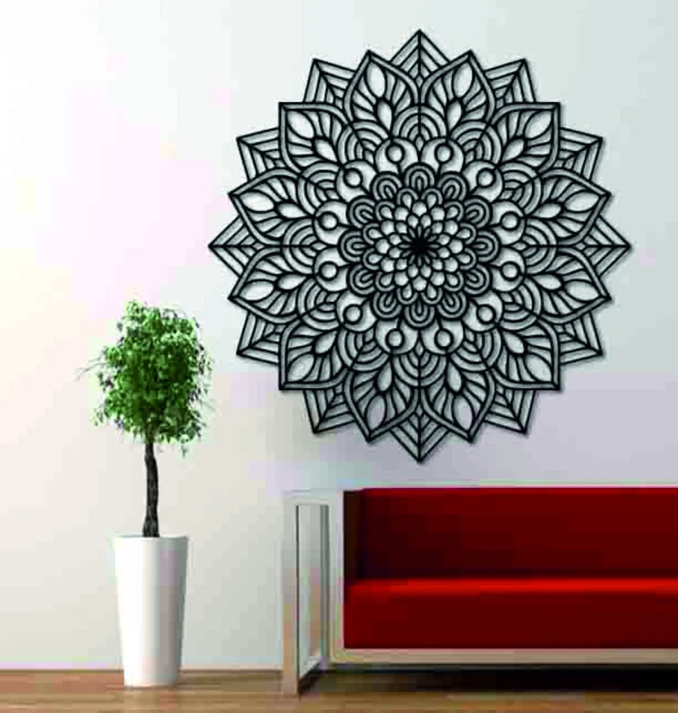 Drevená mandala na stenu | LAFET: HDF - Javor 20 cm 4438-106309 HDF0319-A