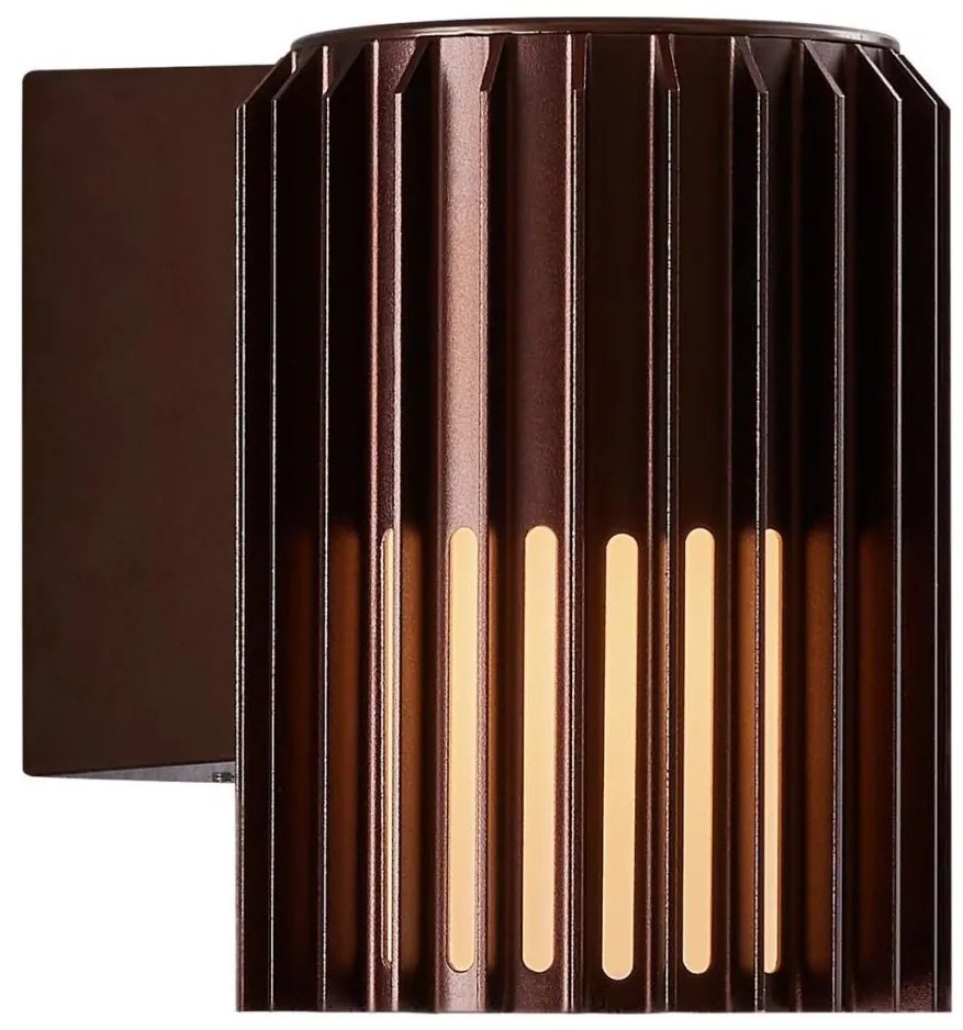 Nordlux - Vonkajšie nástenné svietidlo ALUDRA 1xE27/15W/230V hnedá