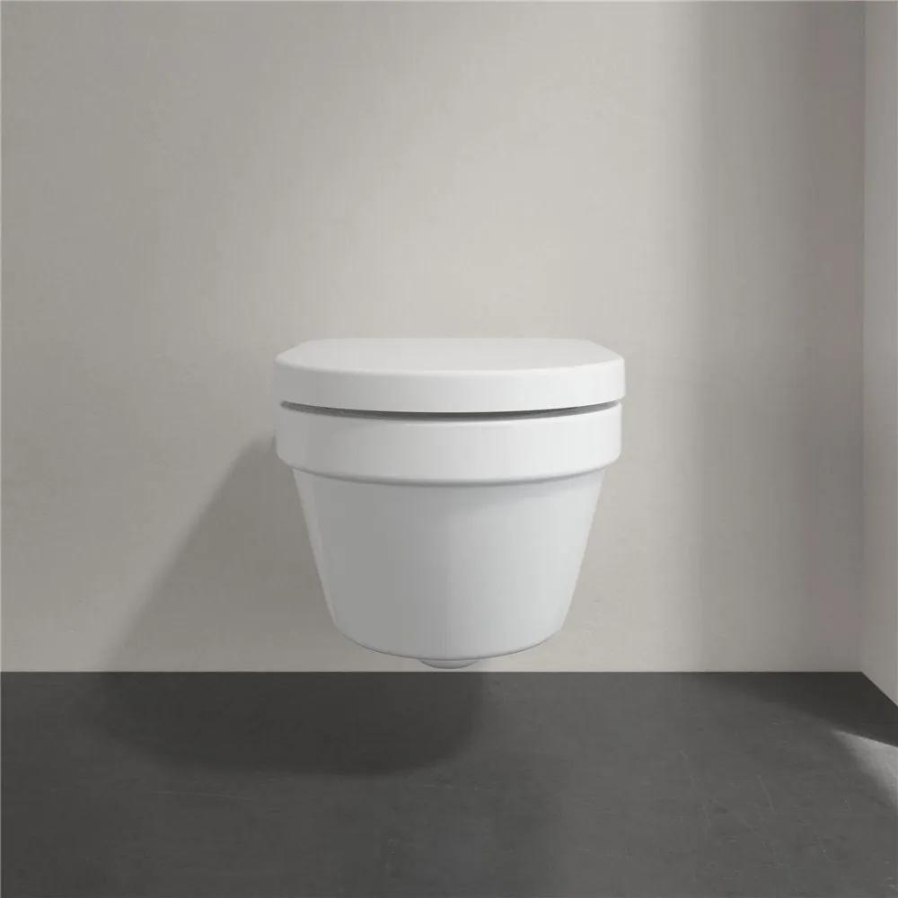 VILLEROY &amp; BOCH Architectura Combi-Pack, závesné WC s DirectFlush + WC sedátko s poklopom, s QuickRelease a Softclosing, biela alpská, 4694HR01