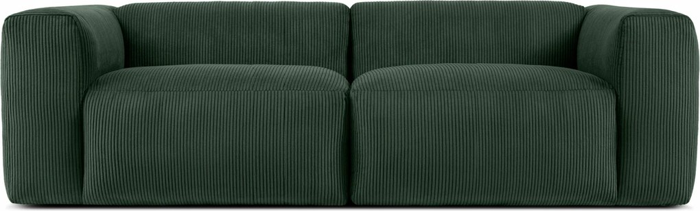 Dvojmiestna modulárna pohovka s obláčikom Konsimo Buffo tmavozelená