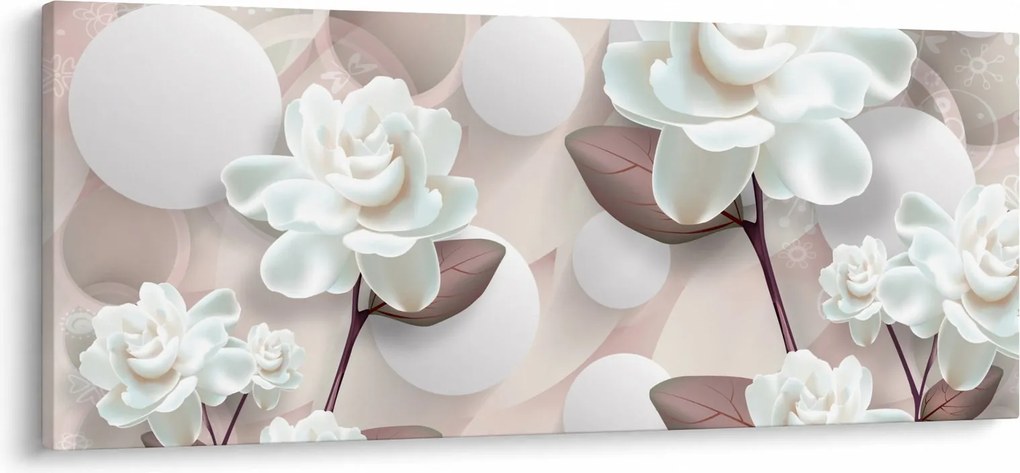 Obraz - Kvety ruží (120x50 cm)