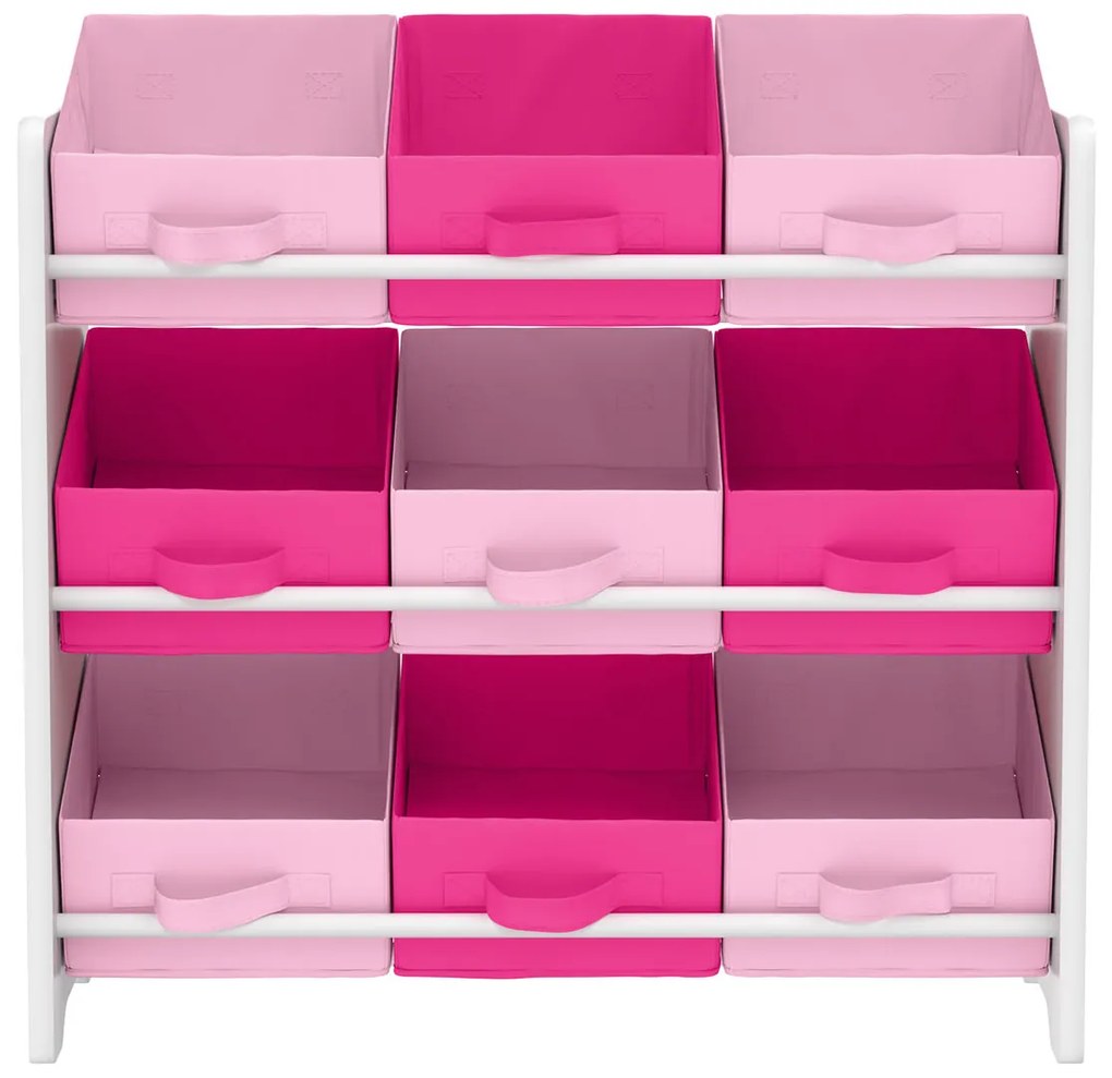LIVARNO home Skladovací regál s 9 textilnými boxami (dievča) (100351417)