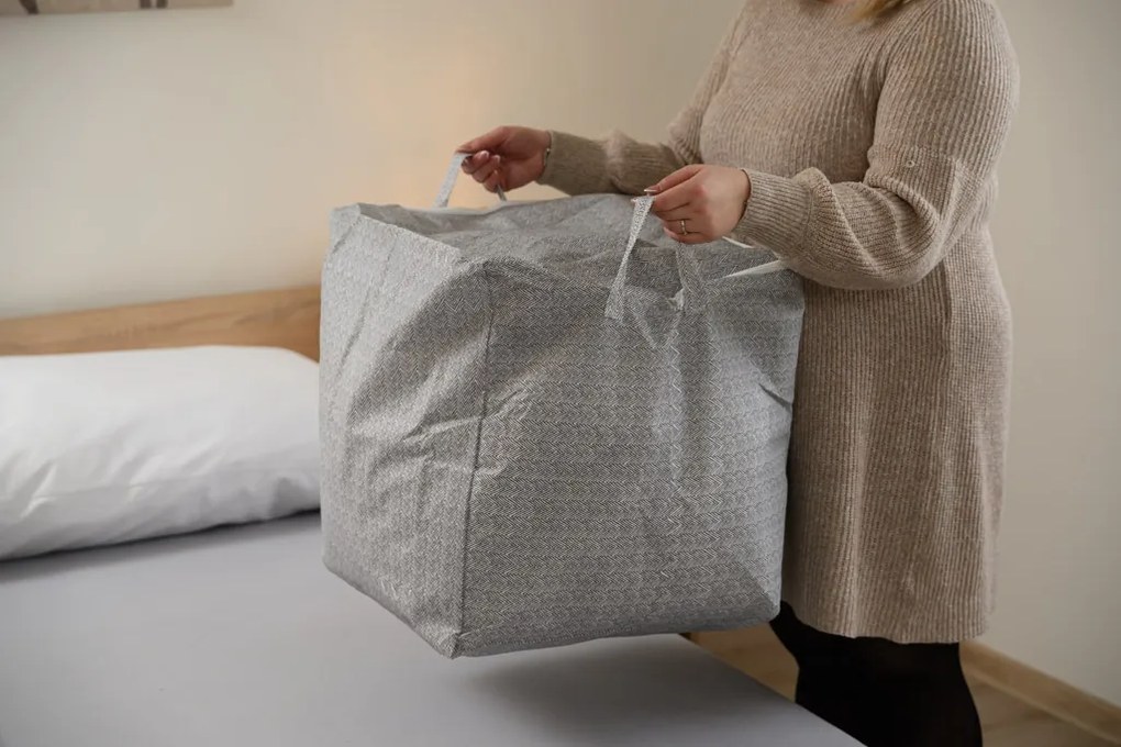 Organizér na oblečenie SENCA 110l sivý