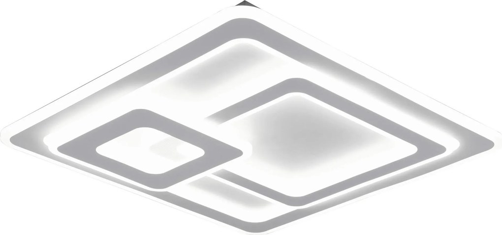 XXXLutz STROPNÉ LED SVIETIDLO, 51,5/51,5/7 cm Novel - Interiérové svietidlá - 004024005402