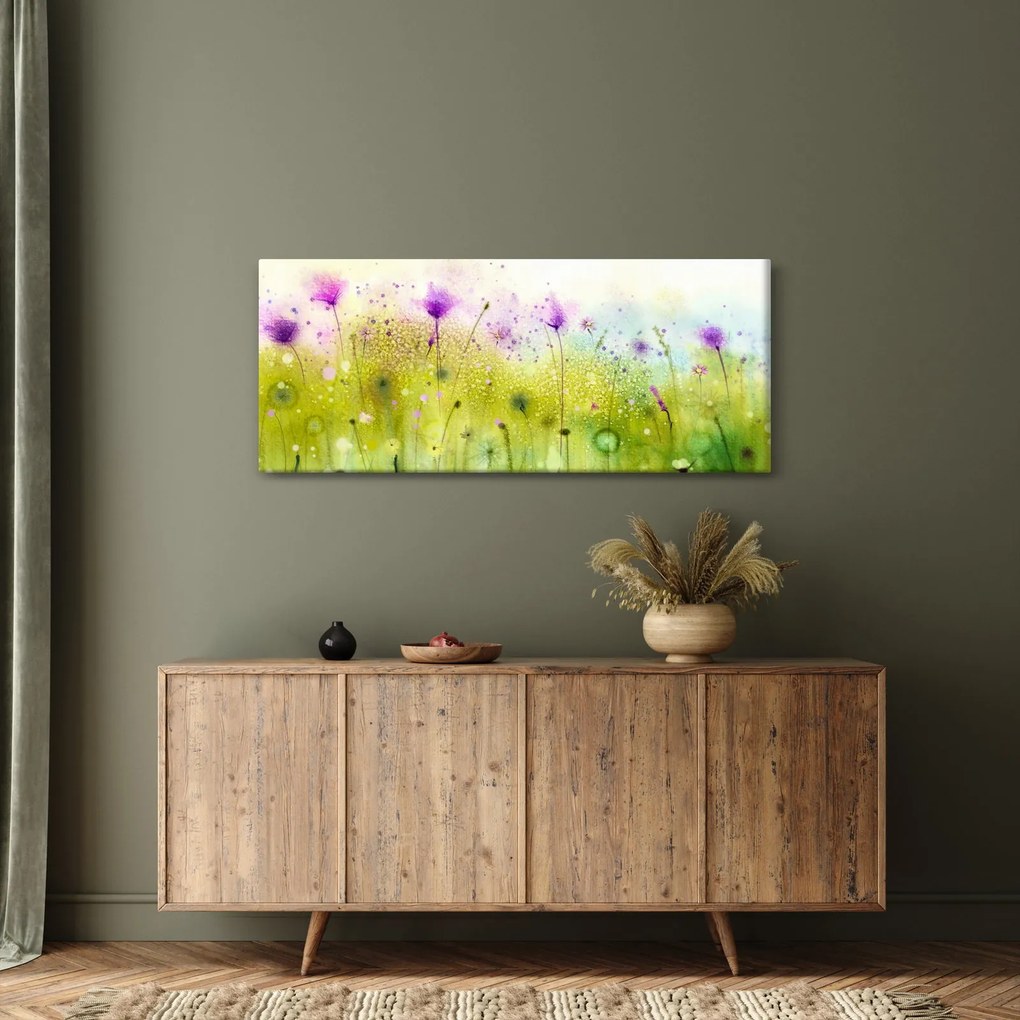 Obraz - Lúčne kvety (120x50 cm)