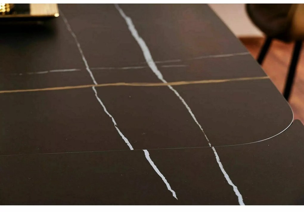 Rozkladací jedálenský stôl Infinity 160/240 cm čierny mat