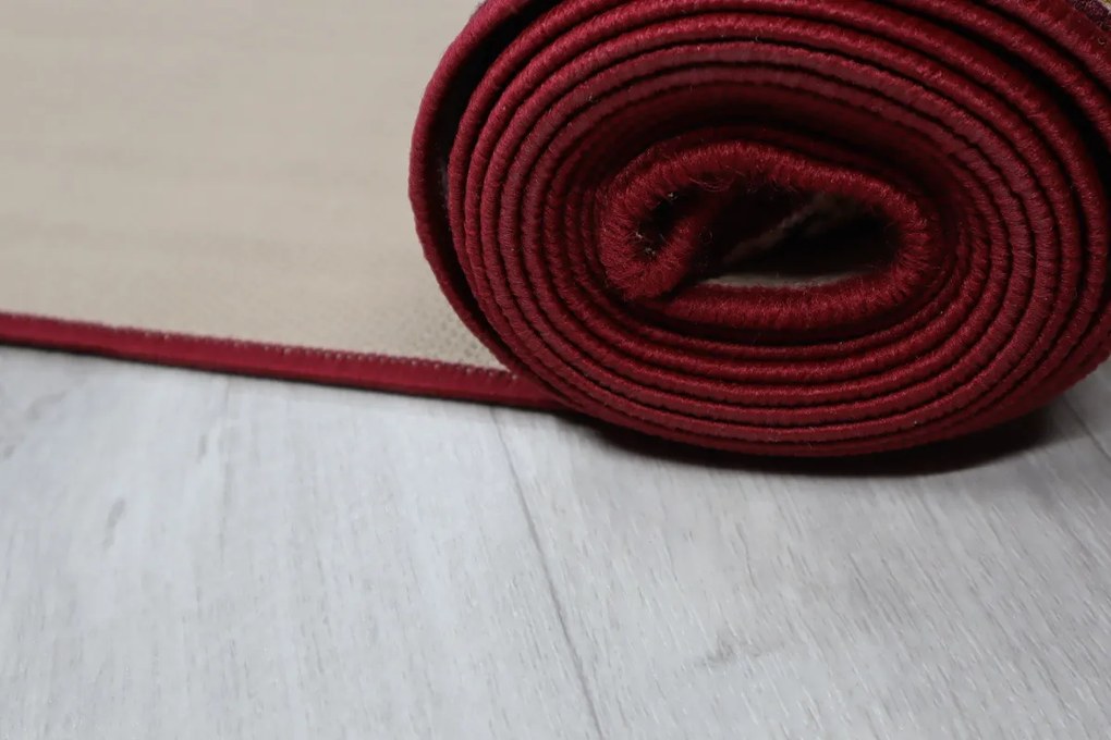 Associated Weavers, Protišmykový behúň na mieru Inca 11, šíre 100 cm, červená, chodba / predsieň