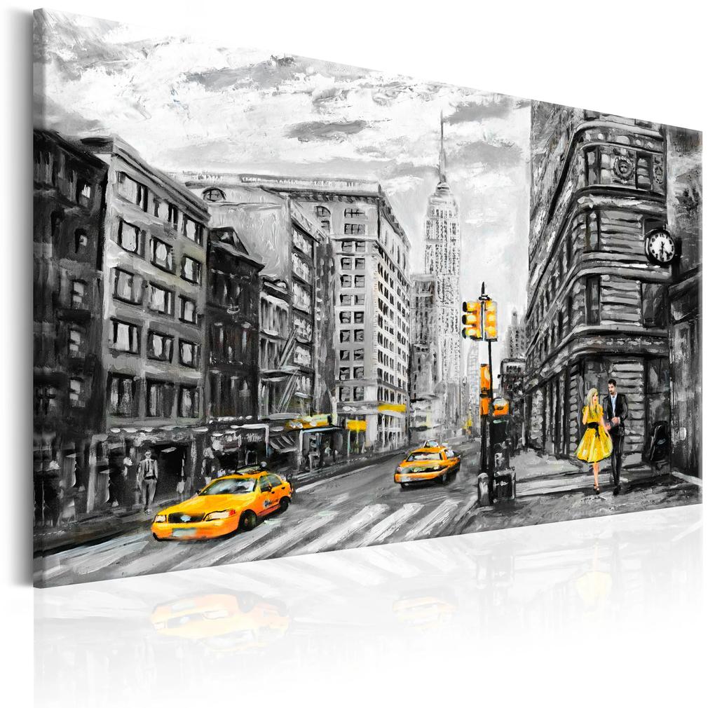 Artgeist Obraz - Walk in New York Veľkosť: 30x20, Verzia: Na talianskom plátne