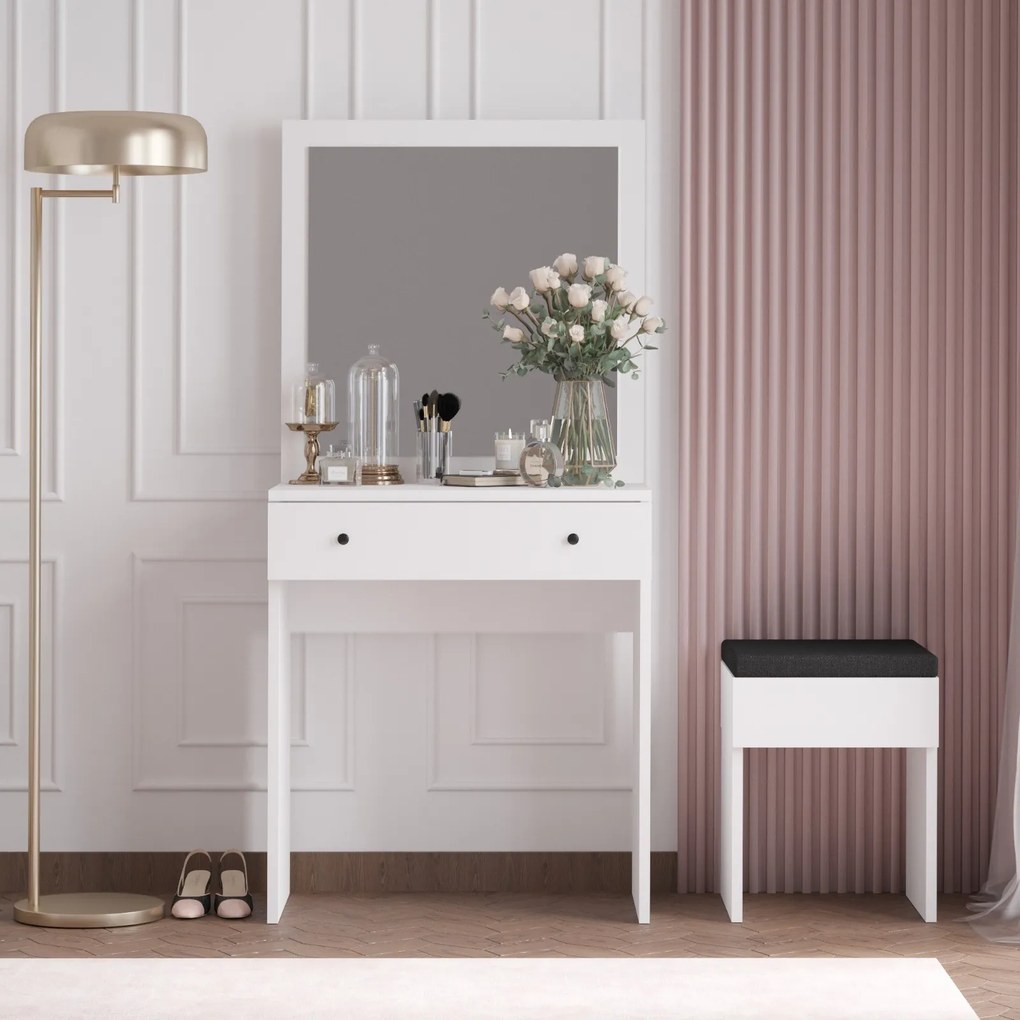 Toaletný stolík Anabella biely