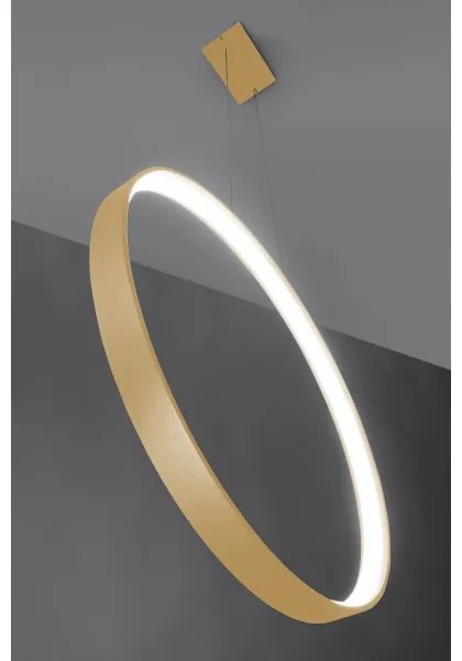 Thoro TH.221 - LED Luster na lanku RIO LED/30W/230V CRI95 4000K pr. 55 cm zlatá