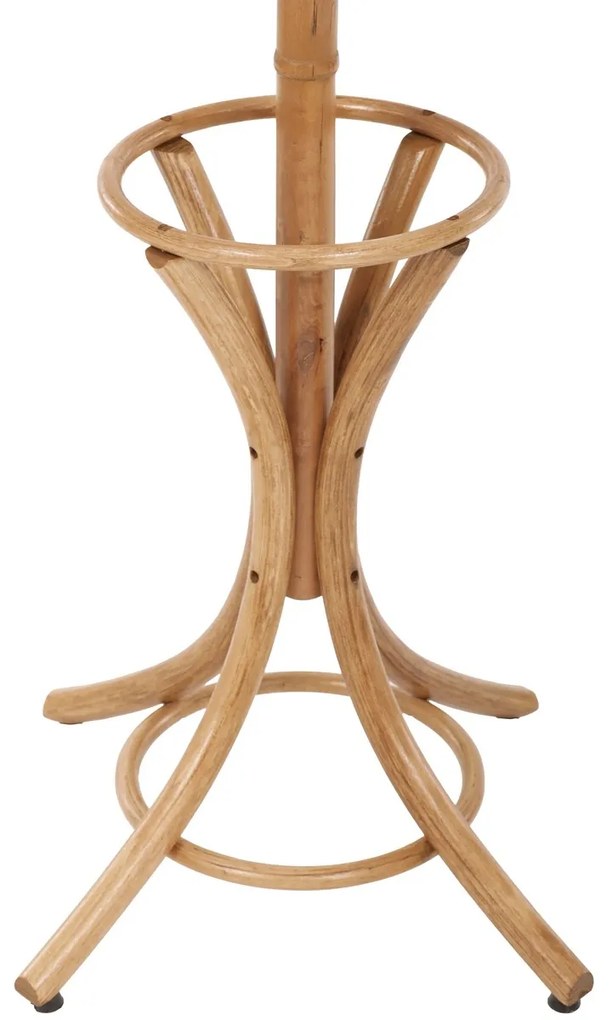 Drevený stojanový vešiak, tmavý dub, 52 x 186 cm