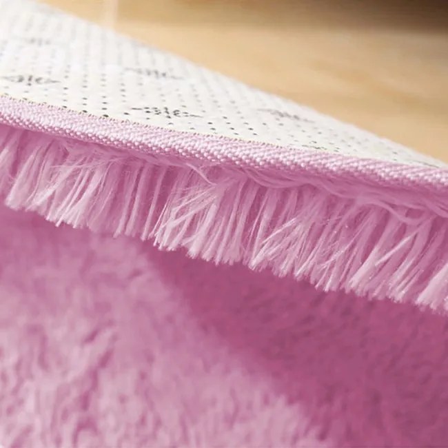 Protišmykový koberec SHAGGY ružový