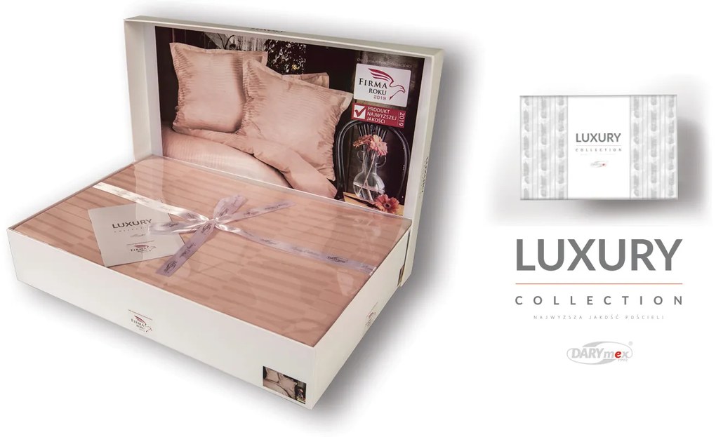 SATÉNOVÉ OBLIEČKY LUXURY PREMIUM RYTHM 160X200 CM, 2KS 70X80 CM PÚDROVÉ