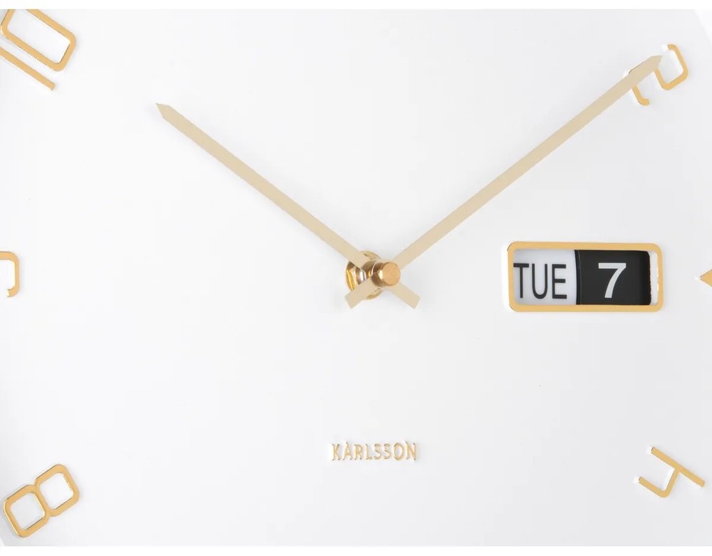 Karlsson 5953WH dizajnové nástenné hodiny 30 cm