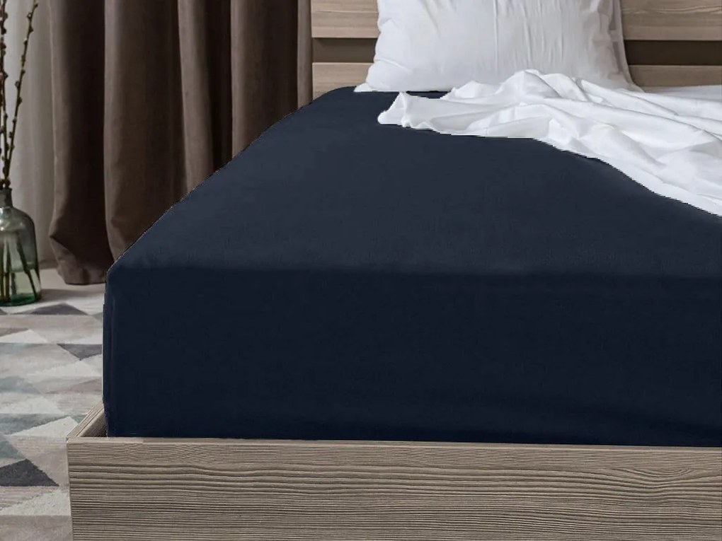 Jersey plachta HIGHFIT námornícky modrá 90 x 200 cm