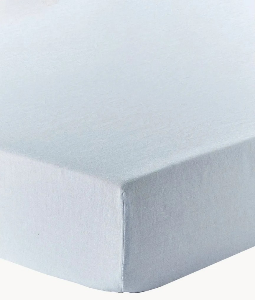 Elastická plachta na topper matrac z vypratého ľanu Airy