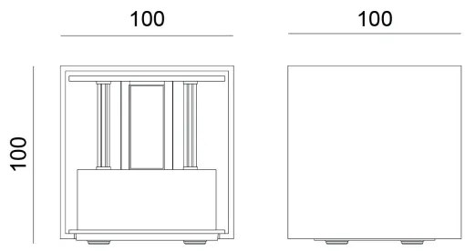 Globo 34168SA - LED vonkajšie nástenné svietidlo VERONIKA 2xLED/3W/230V IP54