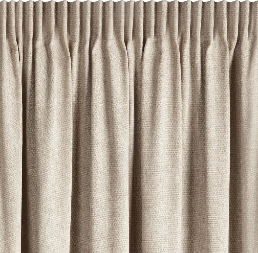 ZÁVES NA PÁSKE MEGI 140X270 CM BÉŽOVÁ