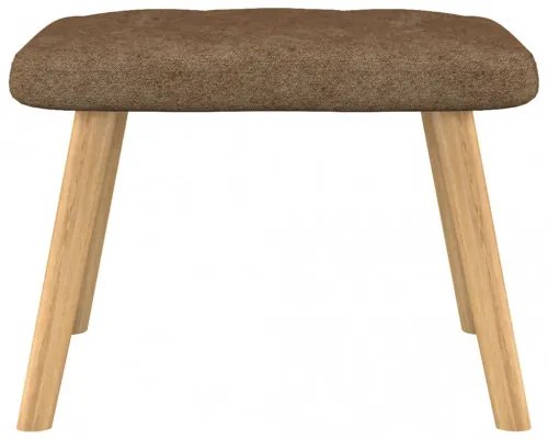 vidaXL Relaxačná stolička s podnožkou 62x68,5x96 cm sivohnedá látková-
