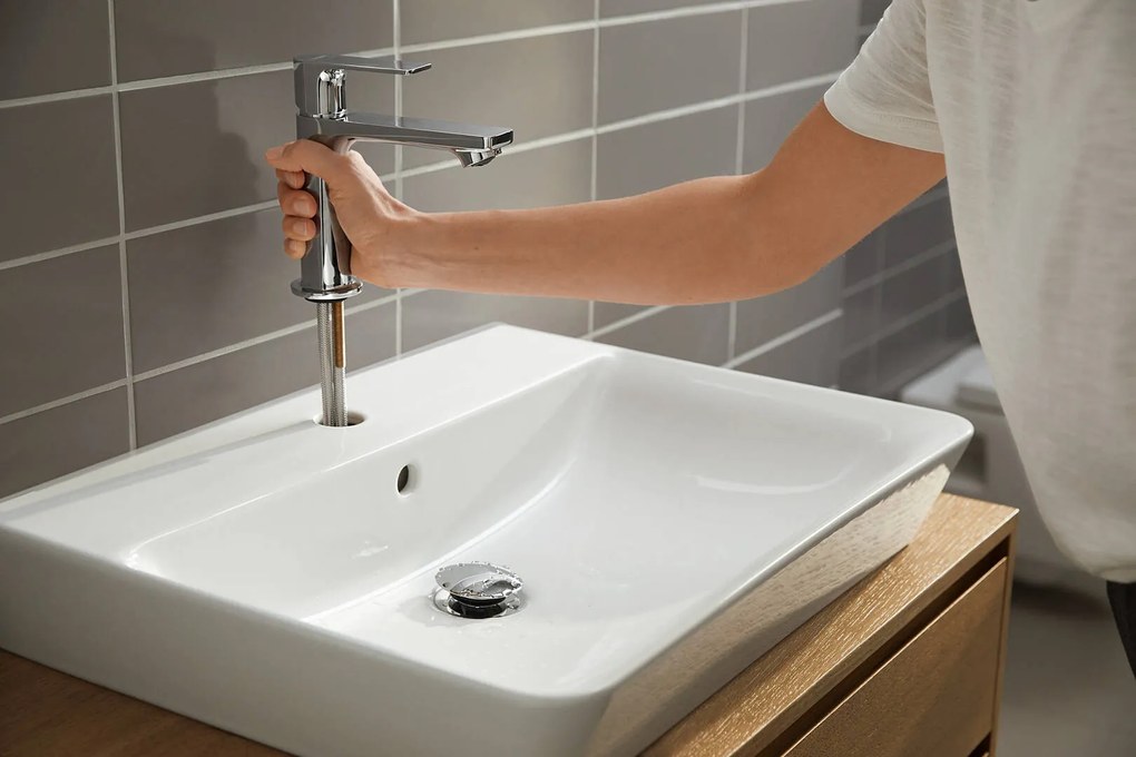 Hansgrohe Rebris E, umývadlová batéria, CoolStart, chrómová, HAN-72560000