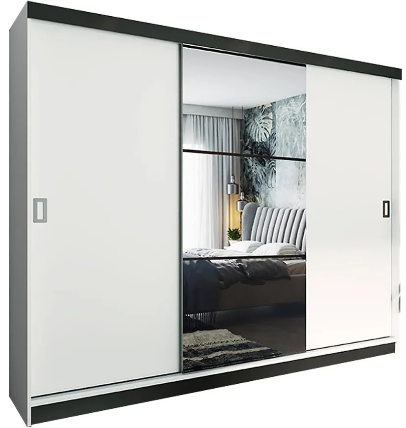 Skriňa Retro 200 5L biely / dvierka biely