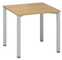 Kancelársky stôl Alfa 200, 80 x 80 x 74,2 cm, rovné vyhotovenie, dezén buk, RAL9022