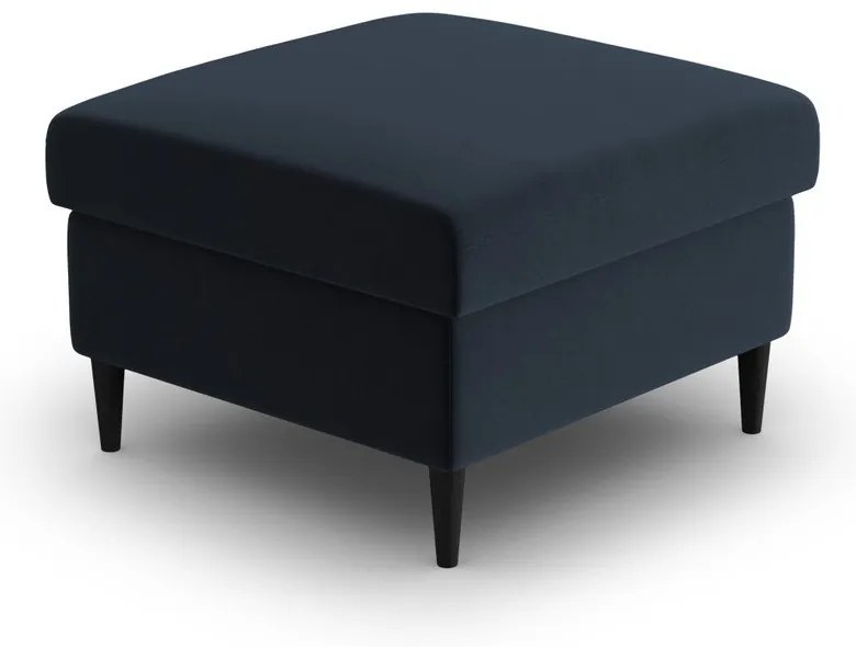 Tmavomodrá zamatová podnožka Kyoto – Cosmopolitan Design